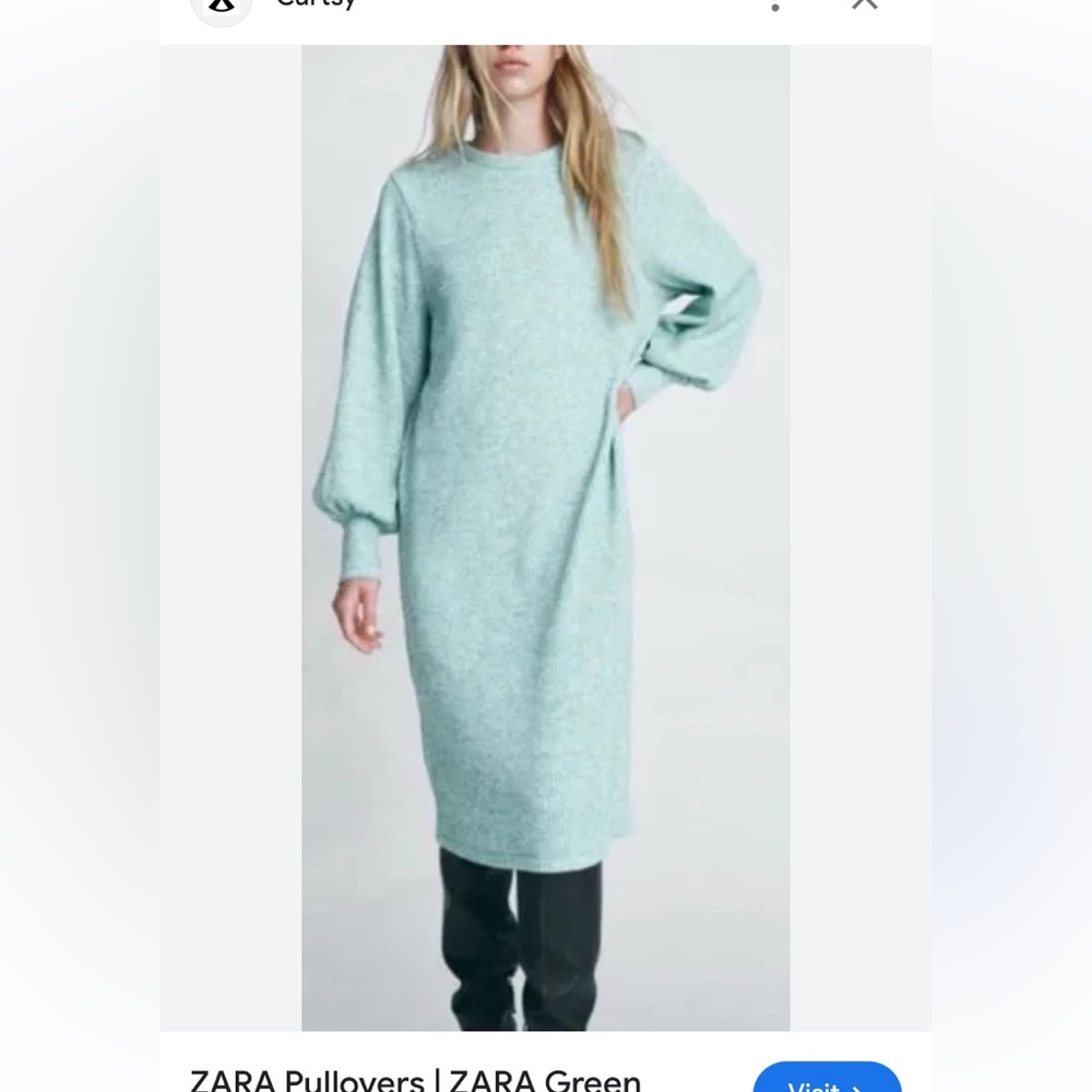 Zara ribbed midi dress